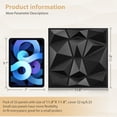 thumbnail image 6 of 3D Wall Panel Diamond for Indoor Wall Decoration for Living Room Lobby Bedroom Hotel Office, Black 30cm x 30cm, 6 of 6