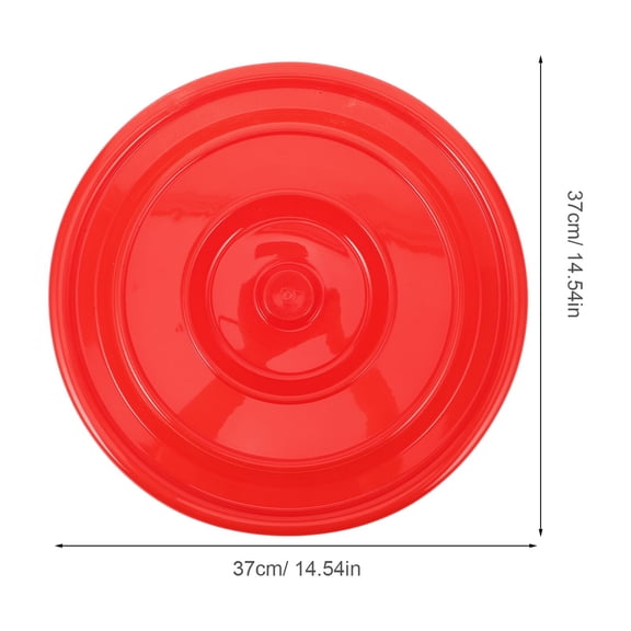 NIAIZEK Red Plastic Trash Can Lid for Large Outdoor Bins and Public Spaces, Practical and Easy to Use