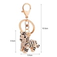 thumbnail image 5 of harmtty Decorative Key Chain Perfect Gifts Alloy Animal 3D Tiger Shape Keyring for Home,Golden, 5 of 8