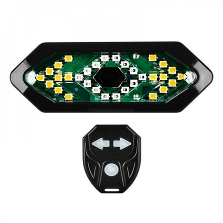 

Big sales!!Bicycle Remote Control Steering Taillight Charging Mountain Waterproof Equipment Night Ride 18LED With Speaker Warning Light