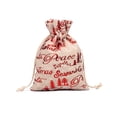 thumbnail image 1 of Big Sale ! Nomeni Home Textile Storage,Storage Case,Christmas Drawstring Pocket Snowflake Cotton Linen Gift Bag Linen Candy Storage Bag, 1 of 2