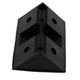 thumbnail image 3 of Soportes de esquina de plástico de 90 grados Uxcell para estanterías, ángulos, color negro, 30 piezas, 3 of 3