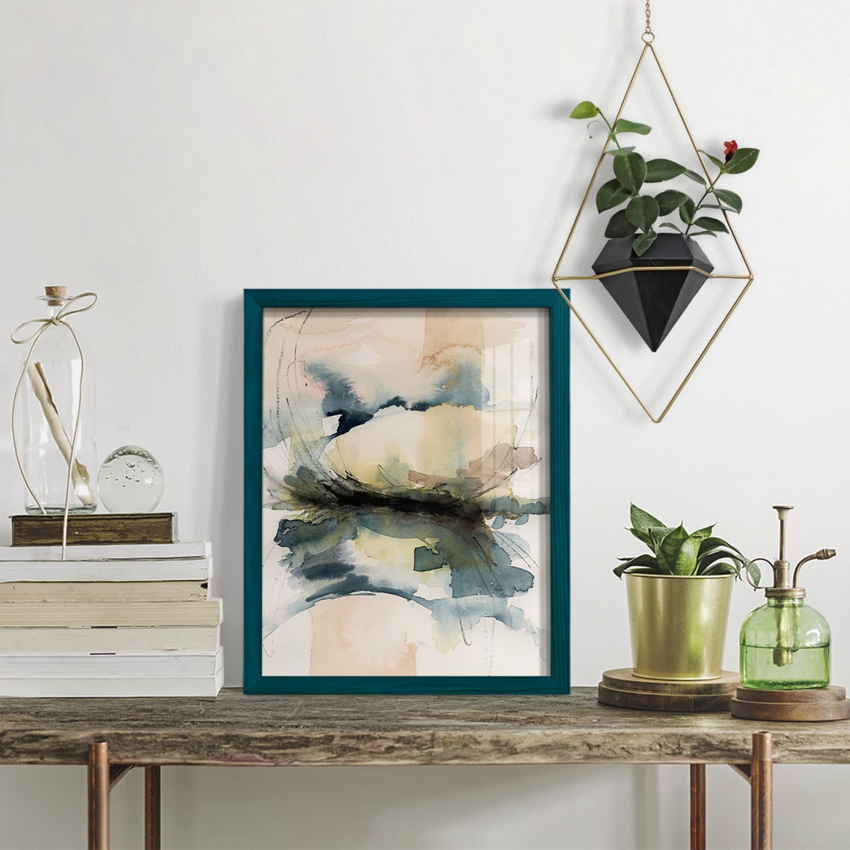 Winter Shoal II - Framed Print w/glass - Ocean Blue