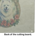 thumbnail image 5 of Samoyed Christmas Flowers Glass Cutting Board 12 in x 15 in, 5 of 5