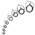 thumbnail image 2 of 8 Pcs Fishing Rod Guide Oval Fishing Rod Eyes Guides Line Rings Pole Repair Kit Mixed Size Double Leg Rings, 2 of 7