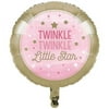 Twinkle Twinkle Little Star Pink Foil Balloon