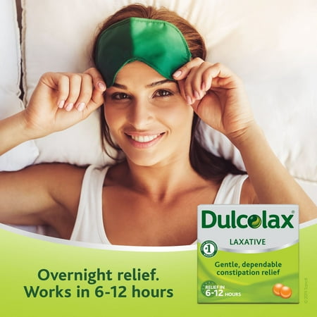 Dulcolax Laxative Tablets (100 Ct), Reliable Overnight Relief