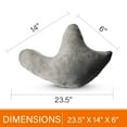 thumbnail image 3 of Cheer Collection Surgical Neck Support Sleeping Pillow with Microplush Cover, Gray, 3 of 5