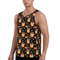 thumbnail image 2 of Fotbe Bee and Honey Pattern Men's Quick Dry Workout Tank Top Gym Muscle Tee Fitness Bodybuilding Sleeveless T Shirt Breathable Workout Shirt-Medium, 2 of 9