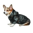 thumbnail image 7 of Fotbe Full Moon Black Dragon Print Small Dog Sweater Hoodies Pet Grey Hooded Soft Fleece Sweatshirts with Pocket Fall Winter Puppy Cat Sweaters Warm Clothes-X-Small, 7 of 7