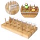 thumbnail image 3 of Soporte de carrete de 1 pieza, organizador de madera nal, tornillo de banco hecho a mano, herramienta portátil, de costilla estable, Soledad Estación de carrete, 3 of 10