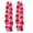 2PCS, variant on 2/10Pcs Valentine's Day Neck Wreath Faux Flower Hawaiian Leis Pink Red Garland Valentines Leis Necklace for Date Beach Party (10PCS,AS SHOWN)