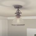 thumbnail image 4 of GRTS1708BN Quoizel Lighting Grant - 1 Light Semi-Flush Mount-Brushed Nickel Finish, 4 of 8
