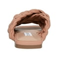 thumbnail image 3 of Steve Madden Womens Marina Faux leather Slip On Slides Beige 7 Medium (B,M), 3 of 4