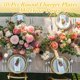 thumbnail image 5 of Paquete de 50 platos de carga transparentes a granel de plástico de 13 pulgadas con abalorio redondas, platos de servicio decorativos de grano esmerilado acrílico para bodas, fiestas, 5 of 10
