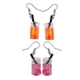 thumbnail image 3 of a polished and engaging product description based on the title you provided:\n\n \n\n**2 Pairs Playful Fruit Dangle Earrings – Lightweight & Dragonfruit, 3 of 4