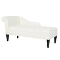 thumbnail image 1 of Harrison Tufted Roll Arm Chaise Lounge Antique White, 1 of 10