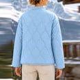 thumbnail image 6 of Plus Size Jackets for Women Quilted Lightweight Button Down Puffer Jacket Coats Padded Outwear with Pockets, 6 of 7