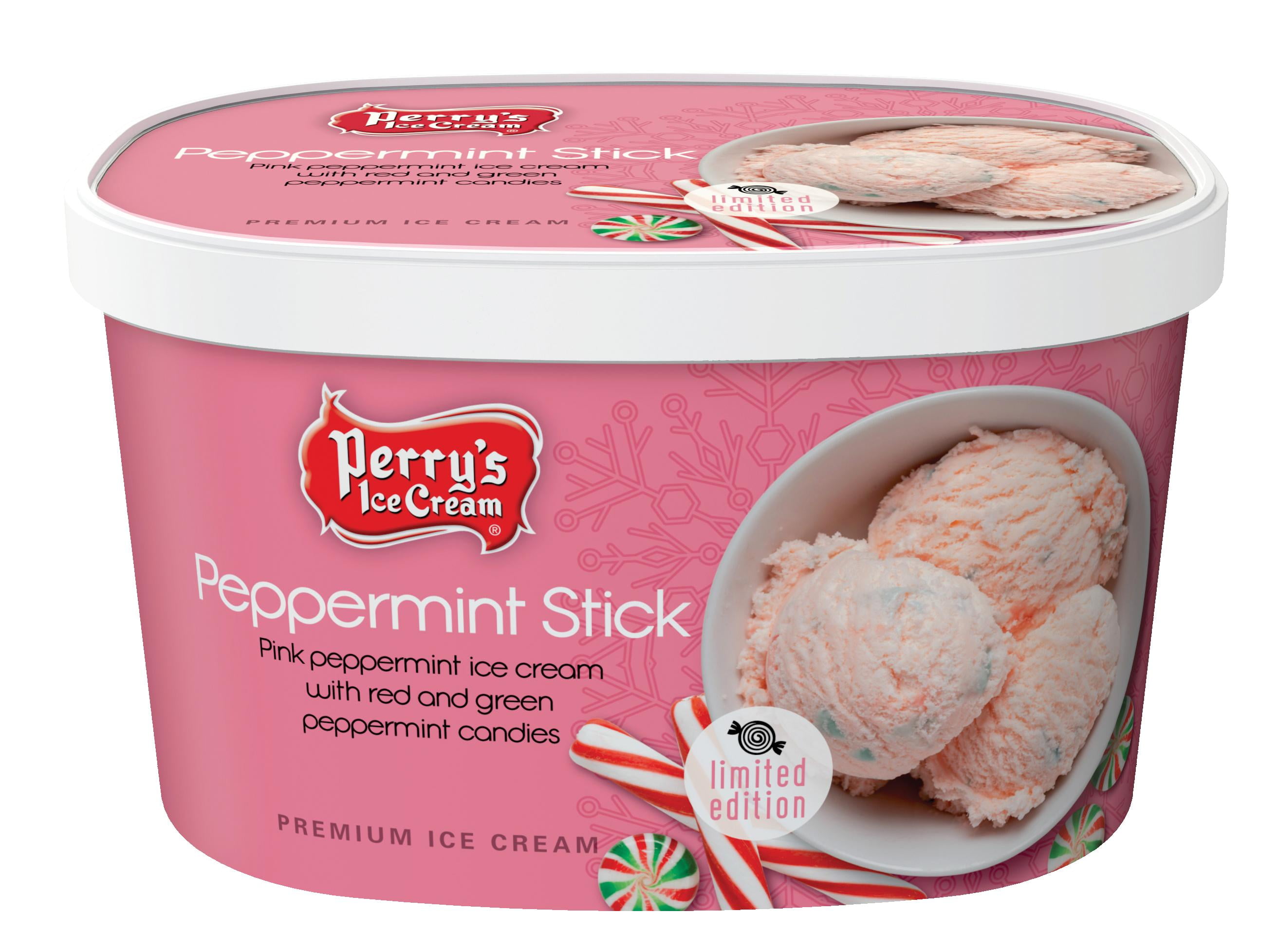 Perry's Peppermint Stick 1.5 QT Ice Cream