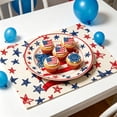 thumbnail image 6 of Beautynvta 4th of July Placemats, Stars and Stripes Patriotic Placemats, Red White Blue Heat-Resistant Washable Table Mat for Kitchen Dining Table Decor, 16.5x12.6 Inch, 6 of 6