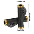 thumbnail image 3 of Universal 22.2mm Bicycle Handlebar Grips | Ergonomic Soft Rubber Non-Slip Covers | Comfortable Shock Absorption for Mountain, Road, Electric, Folding Bikes | 2-Pack, Black, 5.4 Inch Length, 3 of 6