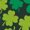 Forest Green, variant on Shamrock Heart Lucky Clover St. Patricks Day Design Women's Sweatshirt