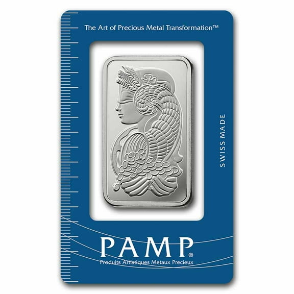 1 oz Silver Bar - PAMP Lady Fortuna (In Assay)