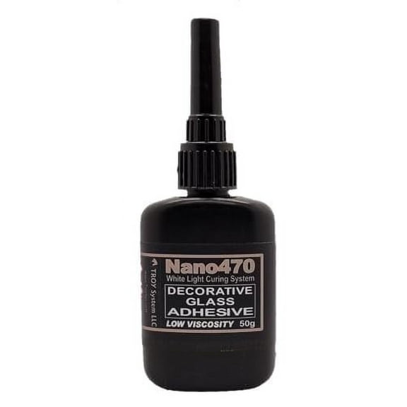 Dulles Glass Nano 470 - Glass to Glass - Decorative -50g - Quick Cure Weight Bearing Strength