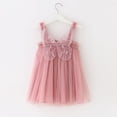 thumbnail image 2 of MIASHUI Robe à Bretelles Sans Manches pour Tout-Petites Filles pour Fête Dansante et Rose, 4-5 Ans, 2 of 4