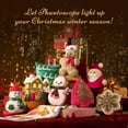 thumbnail image 5 of Phantoscope Christmas Series Decorative Teddy Plush Gingerbread House Decorative Pillow,light coffee,17.5 x 16 inch, 5 of 5
