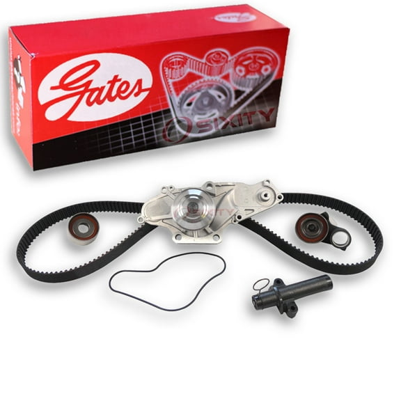 Gates PowerGrip Timing Belt Kit w Water Pump compatible with Acura MDX 3.5L V6 2001-2002