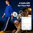 thumbnail image 2 of PawView Dog Collar Retro Print, QR Tag Adjustable Pet Collar, Soft Neoprene Padded, Quick Release Buckle, No Pull Metal D-Ring for Small Medium Large Dogs Every Day Use (Dark Blue, S), 2 of 7