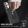 thumbnail image 6 of for Samsung Galaxy Note20 Ultra Case with Metal Ring Kickstand for Women & Men, Heavy-Duty Protection Shockproof Bumper Cover Case for Samsung Galaxy Note 20 Ultra TY Black, 6 of 18