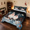 thumbnail image 3 of Manfei Gnome King Size Comforter Sets Nisse Comforters King Size, Mint Pink 3pcs 1 Comforter and 2 Pillowcases, Black Reversible, 3 of 6