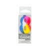 Numeral 8 Tie Dye Birthday Pick Candle