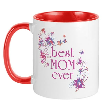 

CafePress - Best Mom Ever 3 Mug - Ceramic Coffee Tea Novelty Mug Cup 11 oz