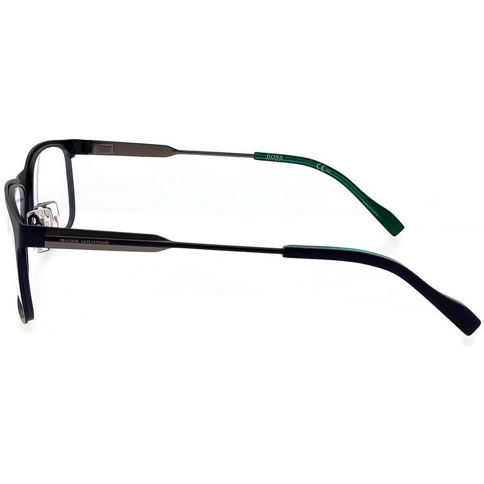 BOSS ORANGE Eyeglasses 0182 0K0P Black Blue 55MM - Walmart.com
