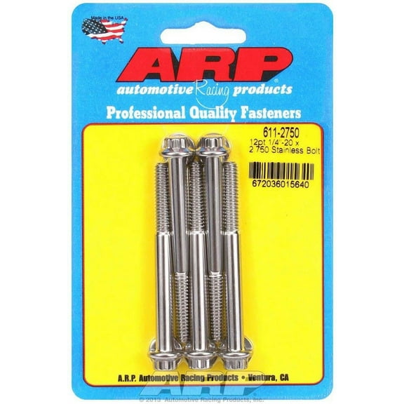 ARP INC. 611-2750 1/4-20 X 2.750 12PT SS BOLTS