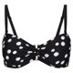 thumbnail image 1 of Regatta - Top de Bikini Aceana III Lunar para Mujer (Negro, Blanco), 1 of 6