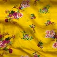 thumbnail image 2 of Sonakshi Fashion Yellow Printed Fabric Flower Georgette Viscose 42 Inch Wide Bundles for Sewing, By The Yard, 2 of 3
