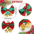 thumbnail image 6 of 40 Pack Christmas Bow with Bells,Christmas Tree Bows ,Mini Christmas Bows,Christmas Bows for Presents  Ornament Christmas Tree Hanging Decor (4 Styles), 6 of 9
