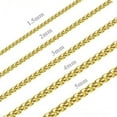 thumbnail image 4 of Infinique Creations - 18k Gold Plated Stainless Steel Round Box Chain Bracelet Necklace 1.5-5mm 7"-38", 4 of 7