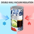 thumbnail image 2 of 20oz Coffee Tumblers Pioneer Flower Floral Print Pattern Stainless Steel Vacuum Insulated Travel Tumbler Coffee Cups Mug with Lid and Straw with Cleaning Brush for Cold & Hot Drinks, 2 of 5