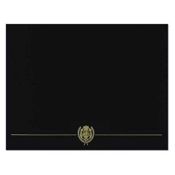 Great Papers Certificate Cover,Black/Gold,12 in H,PK5 038951