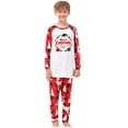 thumbnail image 3 of REORIAFEE Christmas Family Pajamas Matching Sets Funny 2 Piece Kids Boys Girls Loungewear Long Sleeve Top and Pant Plaid Soft Lightweight Sleepwear Red 2-10T, 3 of 7