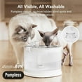 thumbnail image 2 of Cheerble Pumpless Cat Water Fountain L/oz E Automatic Cat Water Dispenser for Cats & Dogs MagDrive™ Technology Dual Mode Dispensing No Cleaning Hassle No Electrical Leakage, 2 of 8