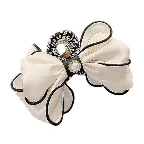 Hair Bows Claw Clip Fabric Bow Clip for Women's Large Curled Hair Clip`