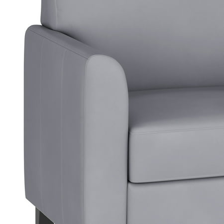 Flash Furniture - Hercules Diplomat Series LeatherSoft Chair with Clean Line Stitched Frame - Gray