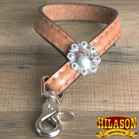 4 INCH HILASON LEATHER HORSE TIE DOWN HOBBLE KEEPER SUNSET HAND