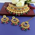thumbnail image 2 of Efulgenz Indian Bridal Sets for Women Wedding Traditional Faux Pearl Kundan Crystal Stone Necklace Chaandbali Earrings with Maang Tikka Bollywood Indian Jewelry for Women, 2 of 7